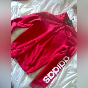 Adidas dark pink jacket